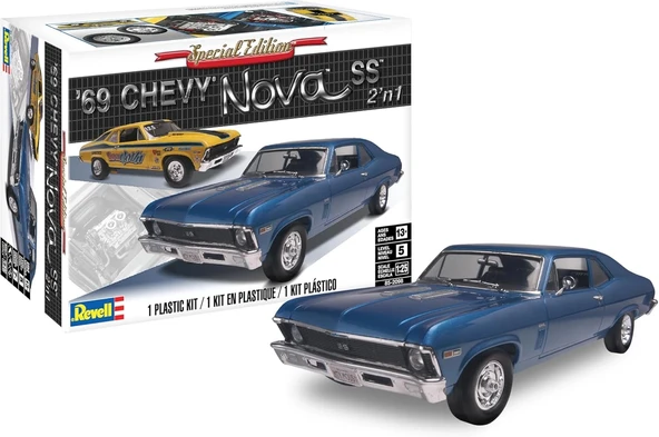Revell 1:25 1969 Chevy Nova SS 2'in1 ürün görseli 1