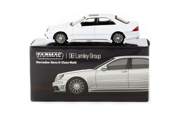 Tarmac Works 1/64 Mercedes-Benz S-Class Wald Alabaster White - Lamley Special Edition ürün görseli 1