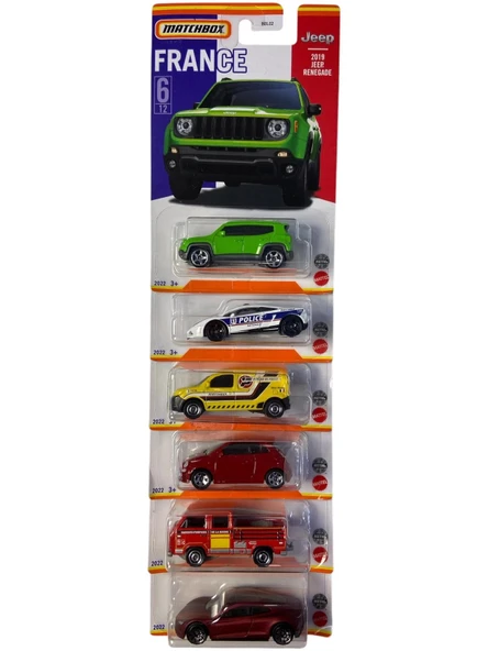 Matchbox Collectors France 6'Lı Set ürün görseli 1