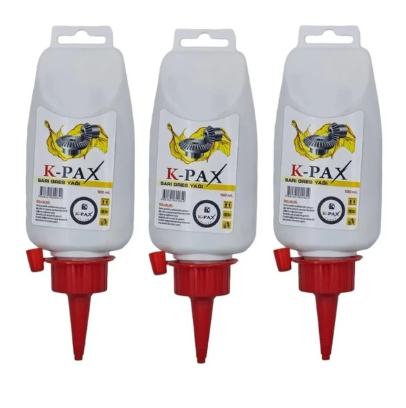 Süper Kalite Sarı Gres Yağı - 100 ml 3 Adet ürün görseli 1