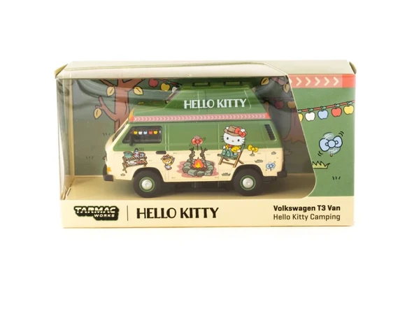 Tarmac Works 1/64 Volkswagen T3 Van Hello Kitty Camping ürün görseli 1