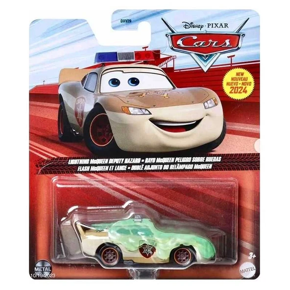 Disney Cars 1/64 Lightning McQUEEN Deputy Hazard Flash McQUEEN- Rayo McQUEEN Ayudante Peligroso ürün görseli 1