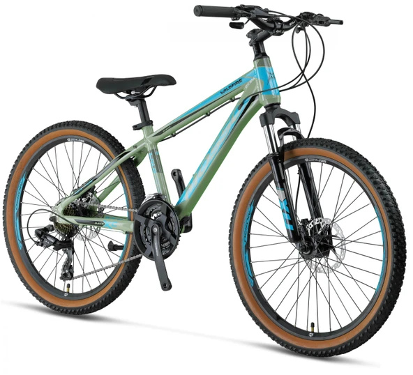 MOSSO WILDFIRE M-24-HD ERKEK DAĞ BİSİKLETİ 330H 24 JANT 21 VİTES MAT YEŞİL ürün görseli 1