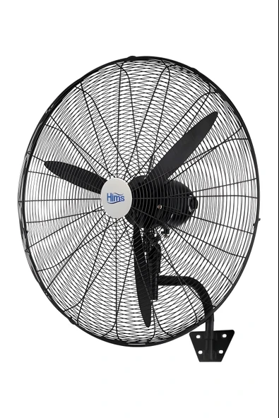 Hims HEF-D750 210W 75 cm Siyah 3 Kanatlı Sanayi Tipi Duvar Vantilatörü ürün görseli 1