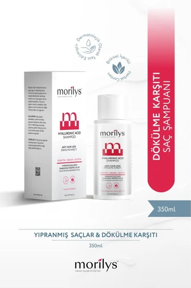 Morilys Biotin-Keratin&Dökülme karşıtı Güçlendirici Saç Bakım Şampuanı ürün görseli 1
