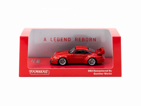 Tarmac Works 1/64 993 Remastered By Gunther Werks Red - ROAD64 T64R-TL054-RE ürün görseli 1