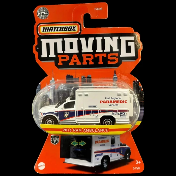 Matchbox Collectors Moving Parts - 2016 Ram Ambulance ürün görseli 1