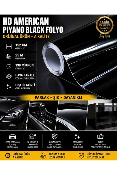 Piano Black Folyo ürün görseli 1