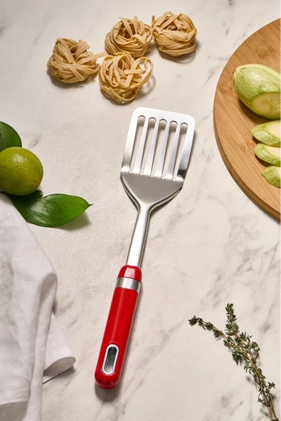 Karaca Mastermaid Oluklu Spatula Kırmızı ürün görseli 1