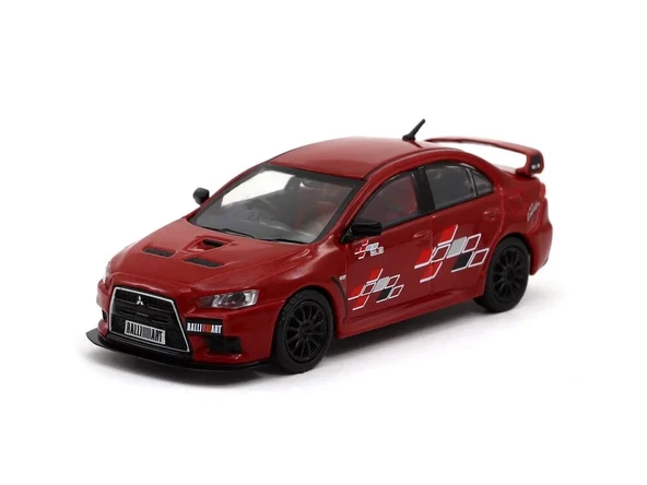 Tarmac Works 1/64 Mitsubishi Lancer Evolution X Ralliart Red ürün görseli 1