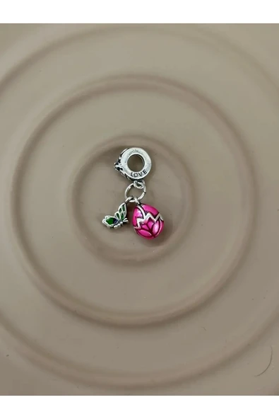 Bahar Neşesi – Kelebekli Pembe Yumurta Charm ürün görseli 1