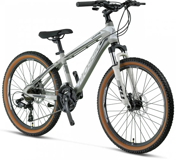 MOSSO WILDFIRE M-24-HD ERKEK DAĞ BİSİKLETİ 330H 24 JANT 21 VİTES MAT GRİ ürün görseli 1