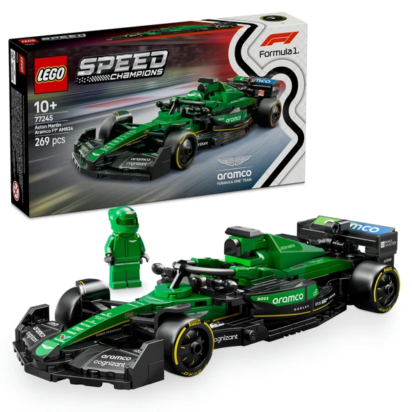 LEGO® 77245 Speed Champions Aston Martin Aramco F1 AMR24 Yarış Arabası ürün görseli 1