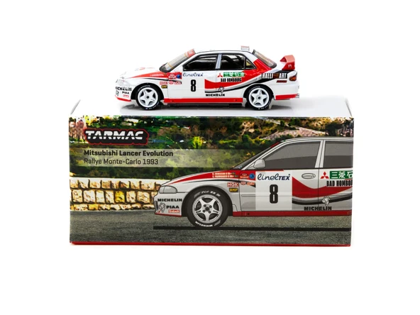 Tarmac Works 1/64 Mitsubishi Lancer Evolution Rallye Monte-Carlo 1993 #8 - GLOBAL64 ürün görseli 1