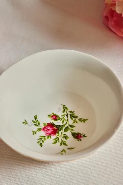 Karaca Vintage Rose Kase 14 cm Krem - Resim 4