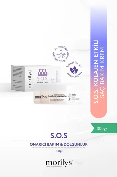Morilys Kolejen Etkili Saç Bakım Kremi 300 Gr ürün görseli 1