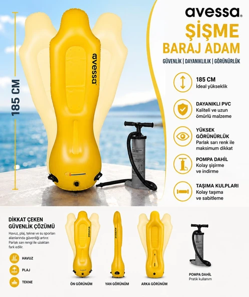 Avessa TK-CQR-01 Şişme Baraj Adam 185 Cm ürün görseli 1