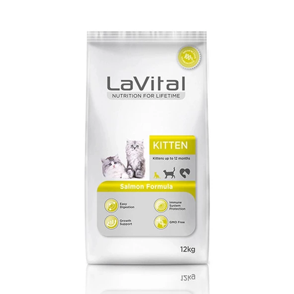 LaVital Somonlu Yavru Kedi Maması 12kg ürün görseli 1