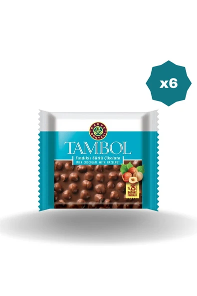 KAHVE DÜNYASI TAMBOL FINDIKLI ÇİKOLATA 77 GR - (6 ADET) ürün görseli 1