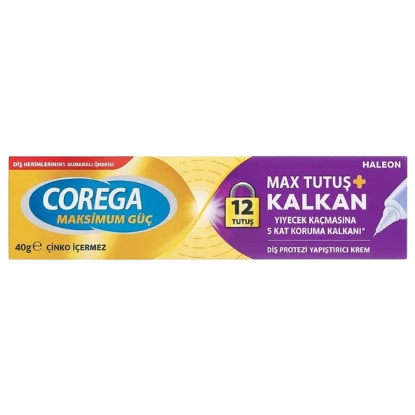 Corega Maksimum Güç Kontrol + Tutuş Diş Protezi Yapıştırıcı Krem 40 gr ürün görseli 1