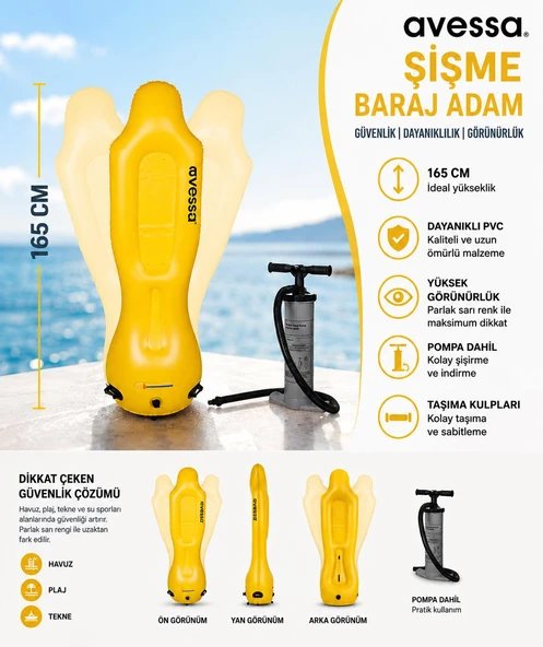 Avessa TK-CQR-03 Şişme Baraj Adam 165 Cm ürün görseli 1
