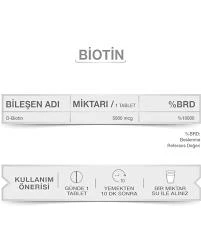 Goodday Biotin 5000 mcg 60 Tablet - Resim 3