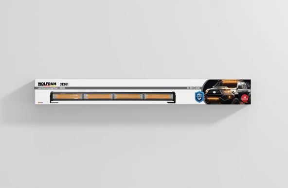 Led İkaz Lambası NEON 14 Fonksiyon 61 cm 10/30V E-Belgeli 40W - WOLFRAM 31361 ürün görseli 1