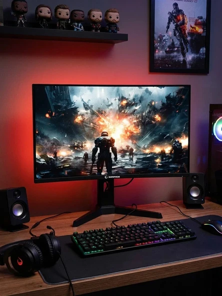 Rampage Drop DR27C300F 27 1 ms Full HD Curved Pivot 300 Hz Oyuncu Monitörü ürün görseli 1