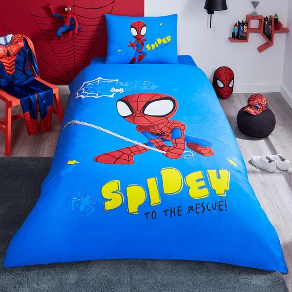 Özdilek Dsny Ranforce TK. Nevresim Takımı Spidey Power Mavi ürün görseli 1