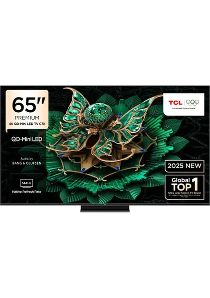 TCL 65C7K 65'' 165 Ekran MiniLED 4K Ultra HD Smart TV ile Yüksek Çözünürlük ve Görüntü Kalitesi ürün görseli 1