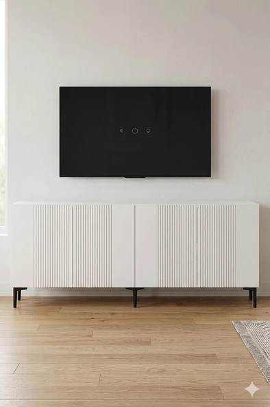 KA1813B CORSA Konsol ve Tv Sehpası Beyaz 180cm ürün görseli 1