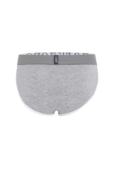 Erkek Gri Biyeli Slip Külot - Resim 2