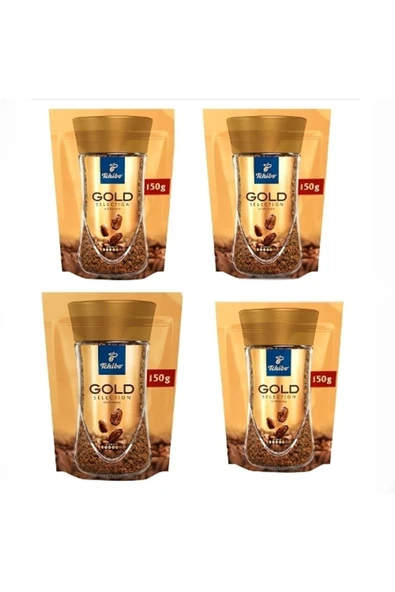 Tchibo Gold Selection Çözünebilir Kahve Ekonomik Paket 150g X 4 Adet ürün görseli 1