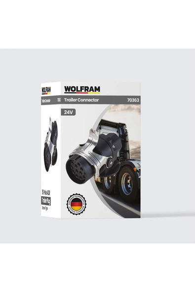 15'li Tır Dorse Adr Römork Fişi Vidalı Erkek - WOLFRAM 70363 ürün görseli 1
