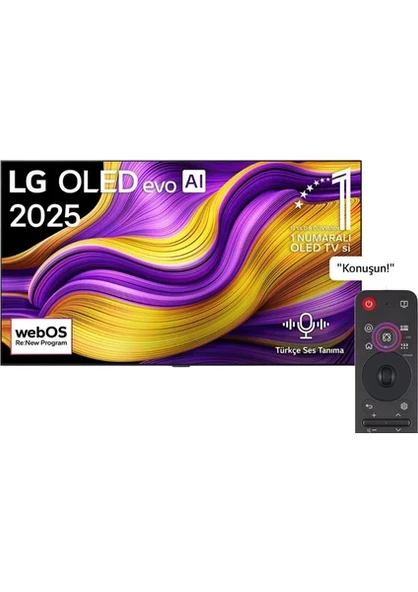 LG OLED65G55LW 65'' 165 Ekran Uydu Alıcılı 4k Ultra HD Smart webOS OLED Evo TV ürün görseli 1