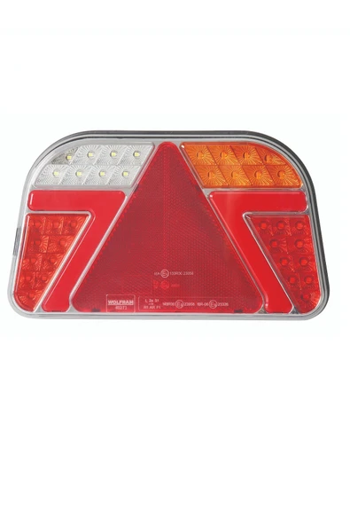 Led 7 Fonksiyonlu Arka Stop Lambası Kırmızı-Amber-Beyaz 10-30V E9 Belgeli Sağ - WOLFRAM 40271 ürün görseli 1