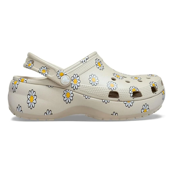 Crocs Classic Platform Floral Clog Kadın Terlik CR212668 CRC.1WY ürün görseli 1