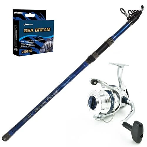 Okuma Aria 6000 - Kendo Blue Bass 420cm Surf Olta Seti ürün görseli 1