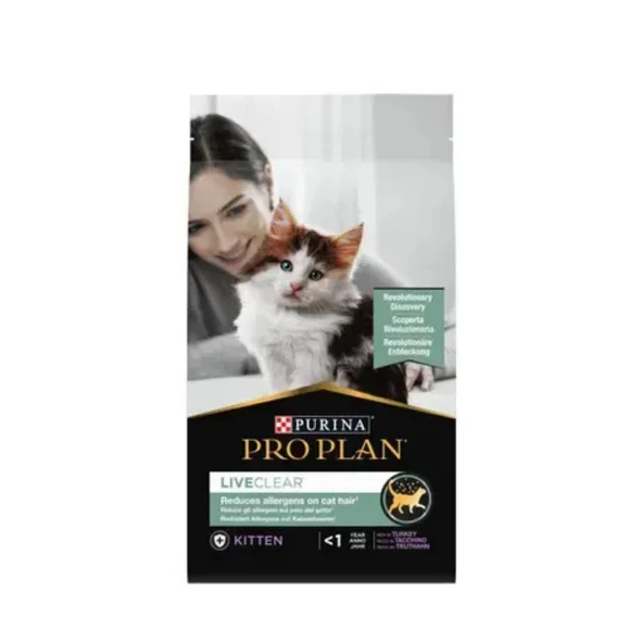 Pro Plan LiveClear Hindi Etli Yavru Kedi Maması 1,4 kg ürün görseli 1