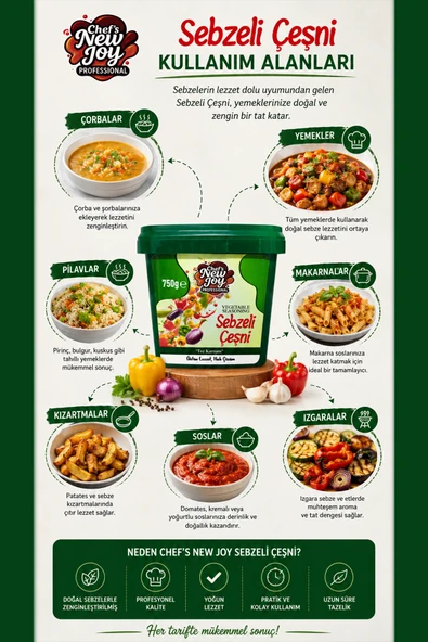 Sebzeli Çeşni 750 gr Vegetable Seasoning - Resim 2