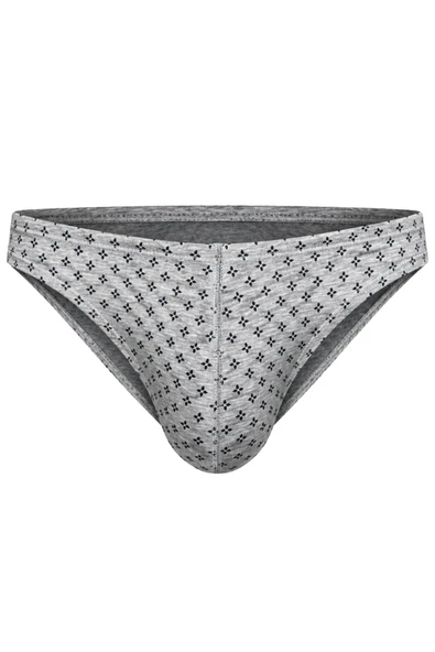 Erkek Desenli Gri Pamuklu Klasik Slip Külot ürün görseli 1