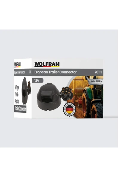 7'li N Tip Plastik Römork Fişi Dişi - WOLFRAM 70111 ürün görseli 1