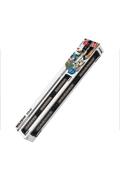 Wolfram Çekici Traktör Tepe Ikaz Lambası Sarı Sarı 45cm E Belgeli - WOLFRAM 31545 ürün görseli 1