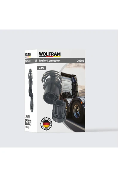 7'li Tır Dorse Ebs Fişi Vidalı - WOLFRAM 70305 ürün görseli 1