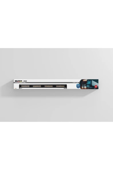 Led İkaz Lambası Yuvarlak Modül 14 Fonksiyon 61 cm 10/30V E-Belgeli 24W - WOLFRAM 31561 ürün görseli 1