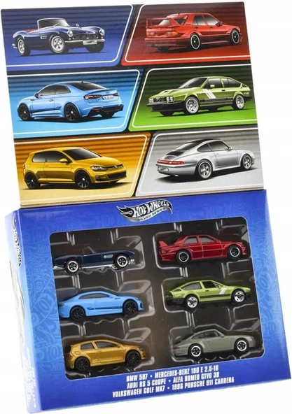Hot Wheels Euro Style 6 Lı Paket - Resim 2