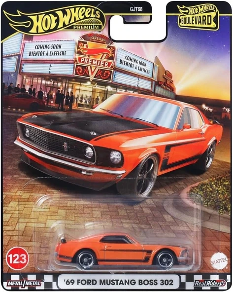 Hot Wheels Premium Boulevard 69 Ford Mustang Boss 302 ürün görseli 1