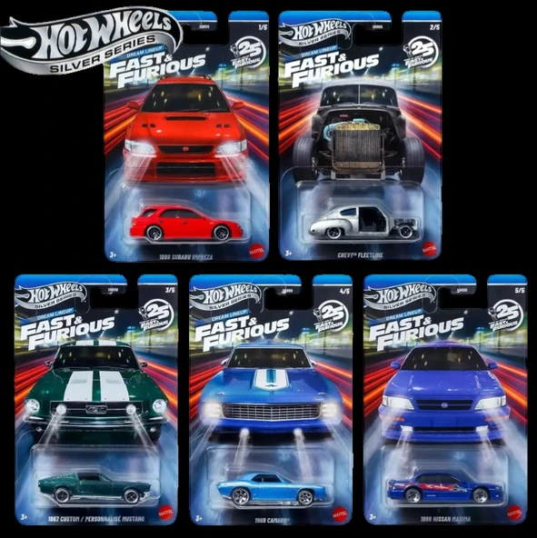 Hot Wheels Silver Series Dream Lineup Fast Furious - HNR88 - 979N ürün görseli 1