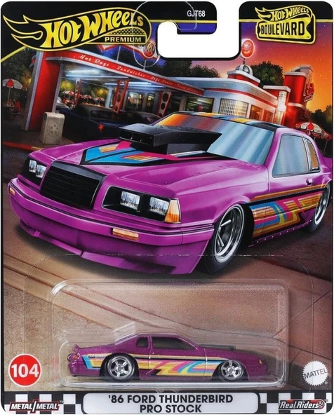 Hot Wheels Premium Boulevard 86 Ford Thunderbird Pro Stock ürün görseli 1