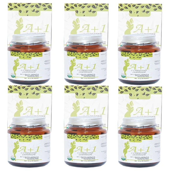 A1 L-Carnitine Lepidium Bitkisel 30 Kapsül X 6 Adet - Resim 3